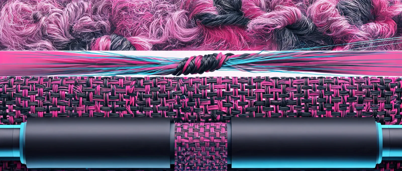 Wool fiber and finishing process visualization